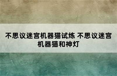 不思议迷宫机器猫试炼 不思议迷宫机器猫和神灯